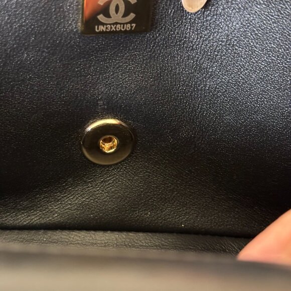 CHANEL Quilted Leather Mini Flap Bag with Top Handle - Picture 16 of 16